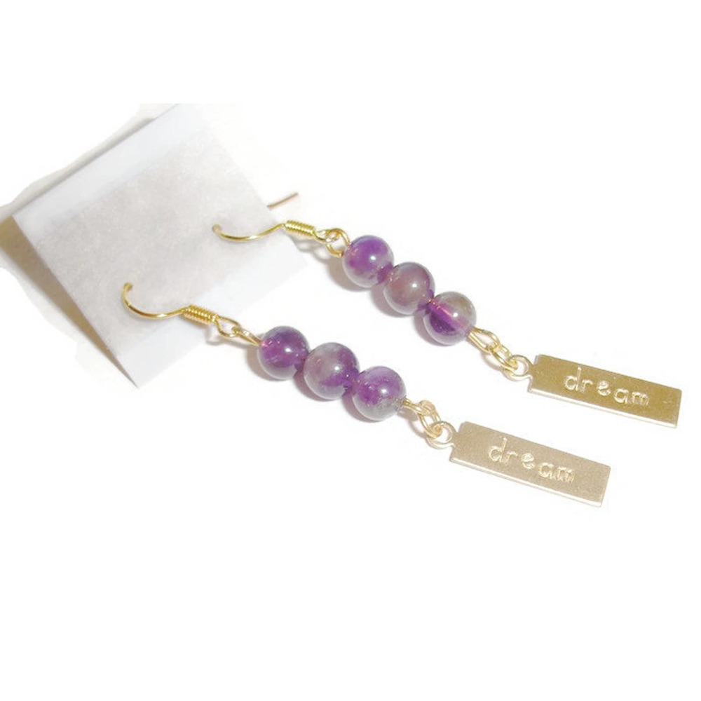 Dream Earrings Amethyst Earrings Dream